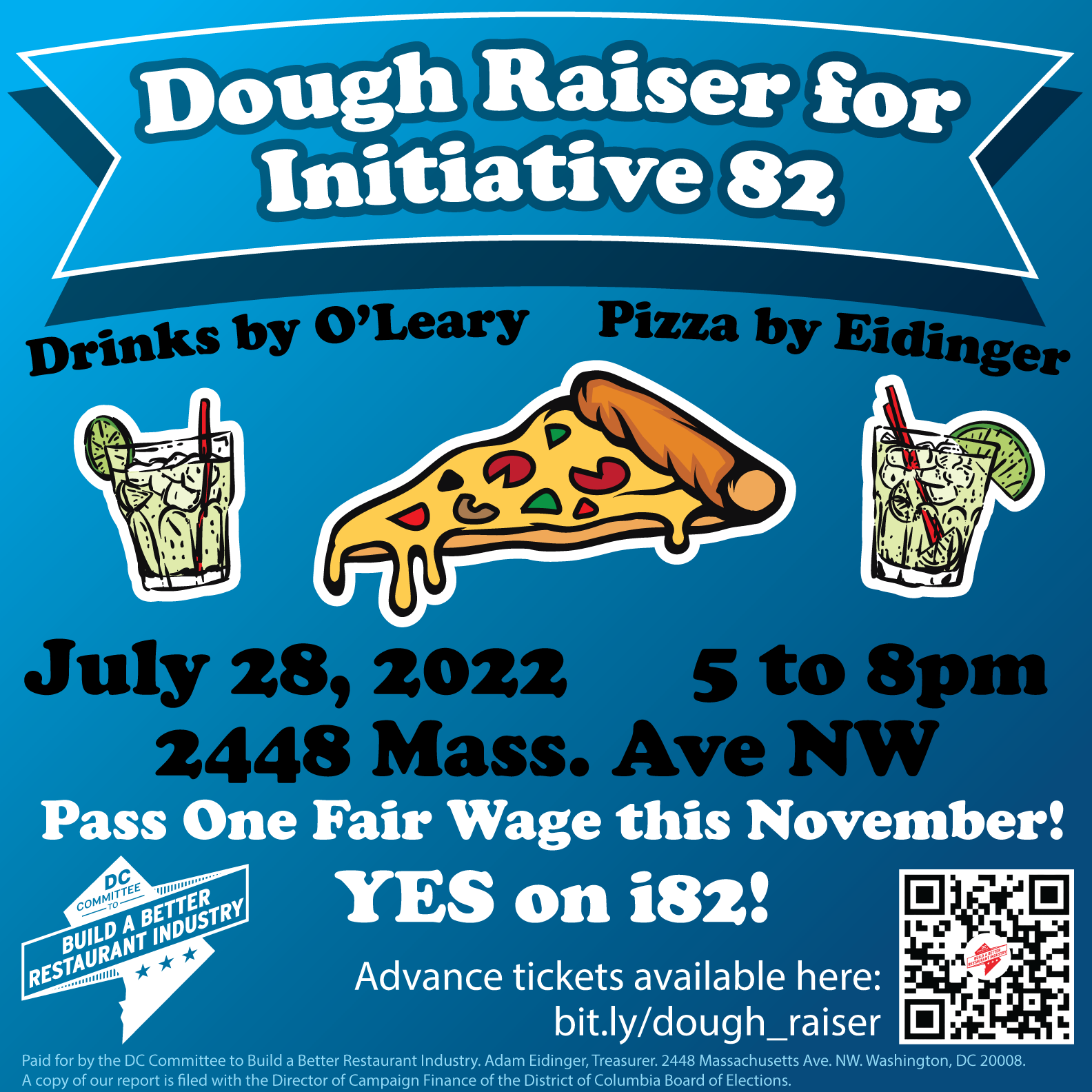 Join us for a Dough Raiser for Initiative 82!